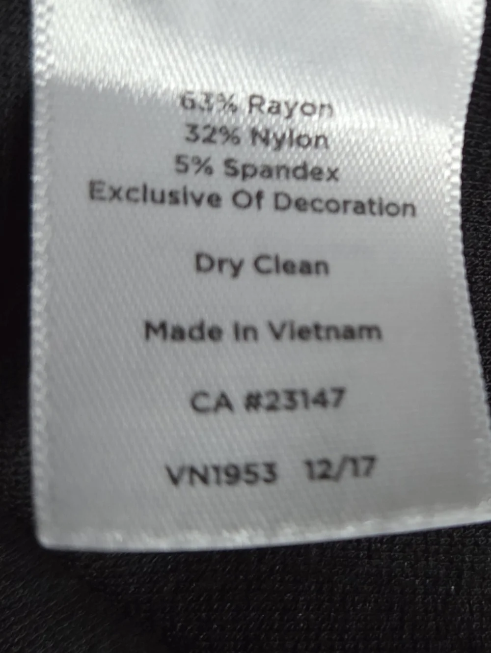 Talbots Black Embroidered Flounce-Sleeve Shift Dress Size 4 - Picture 12 of 13